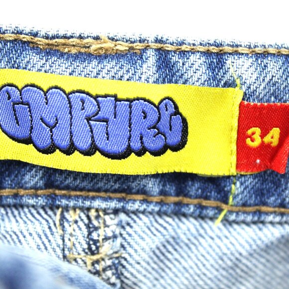 Empyre Ultra Loose Fit Colby Light Wash Skate Baggy Jeans Sz 34 Y2K Vintage SK8R - Picture 6 of 11